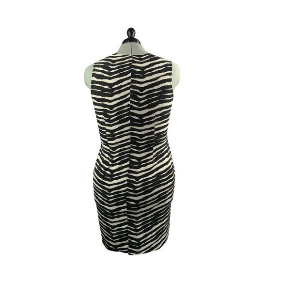 Amanda Lane Zebra Print Sleeveless Wrap Dress XL - Picture 2 of 5